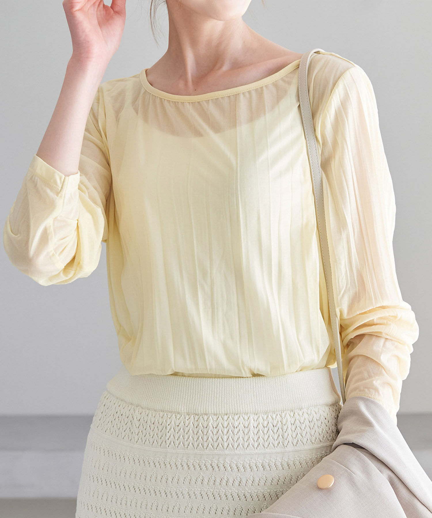 Rope&rsquo;Picnic「シアーワッシャーカットプルオーバー」|Tシャツ・カットソー|