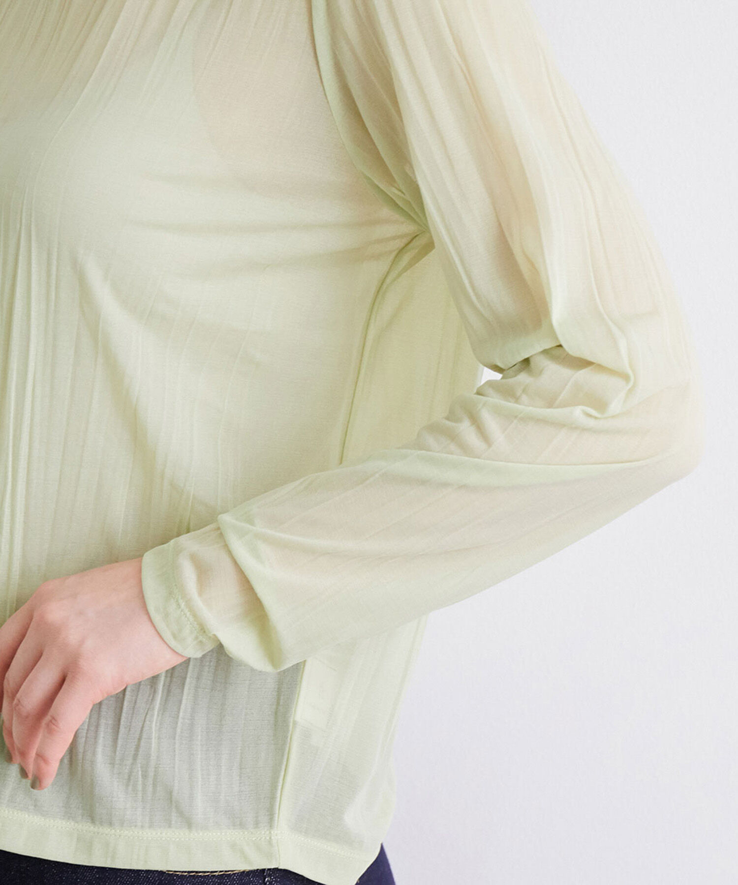 Rope&rsquo;Picnic「シアーワッシャーカットプルオーバー」|Tシャツ・カットソー|