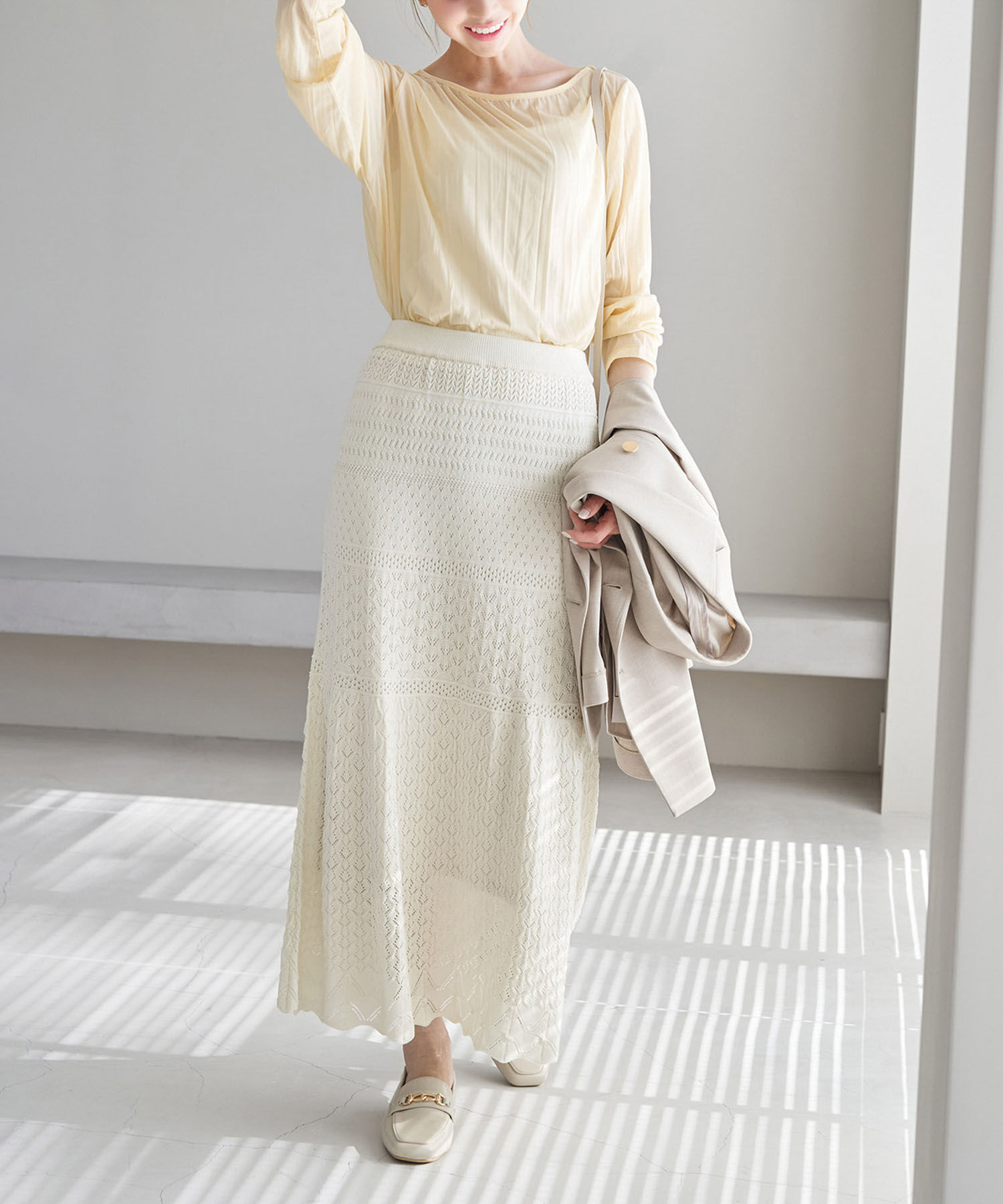 Rope&rsquo;Picnic「シアーワッシャーカットプルオーバー」|Tシャツ・カットソー|