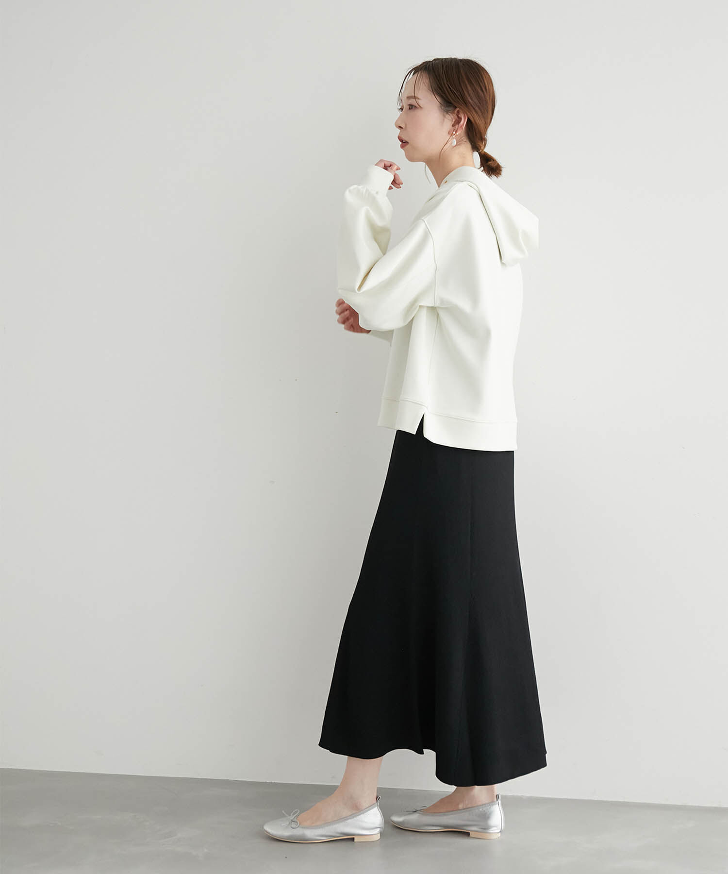 Rope&rsquo;Picnic「【UVカット・洗濯機OK】リブフレアニットスカート」|スカート|