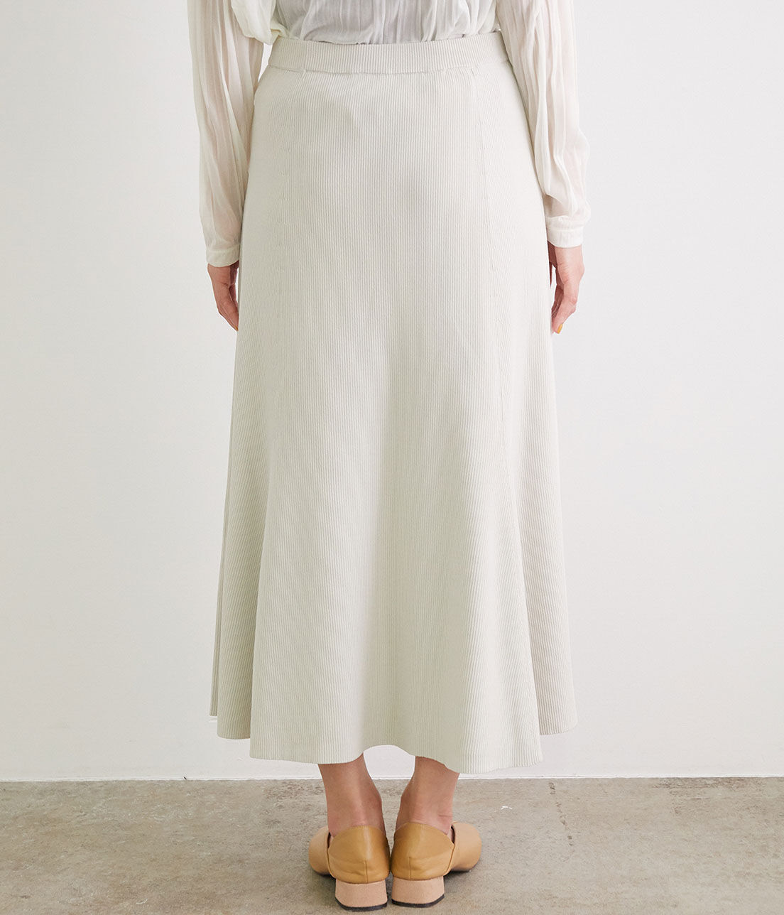 Rope&rsquo;Picnic「【UVカット・洗濯機OK】リブフレアニットスカート」|スカート|