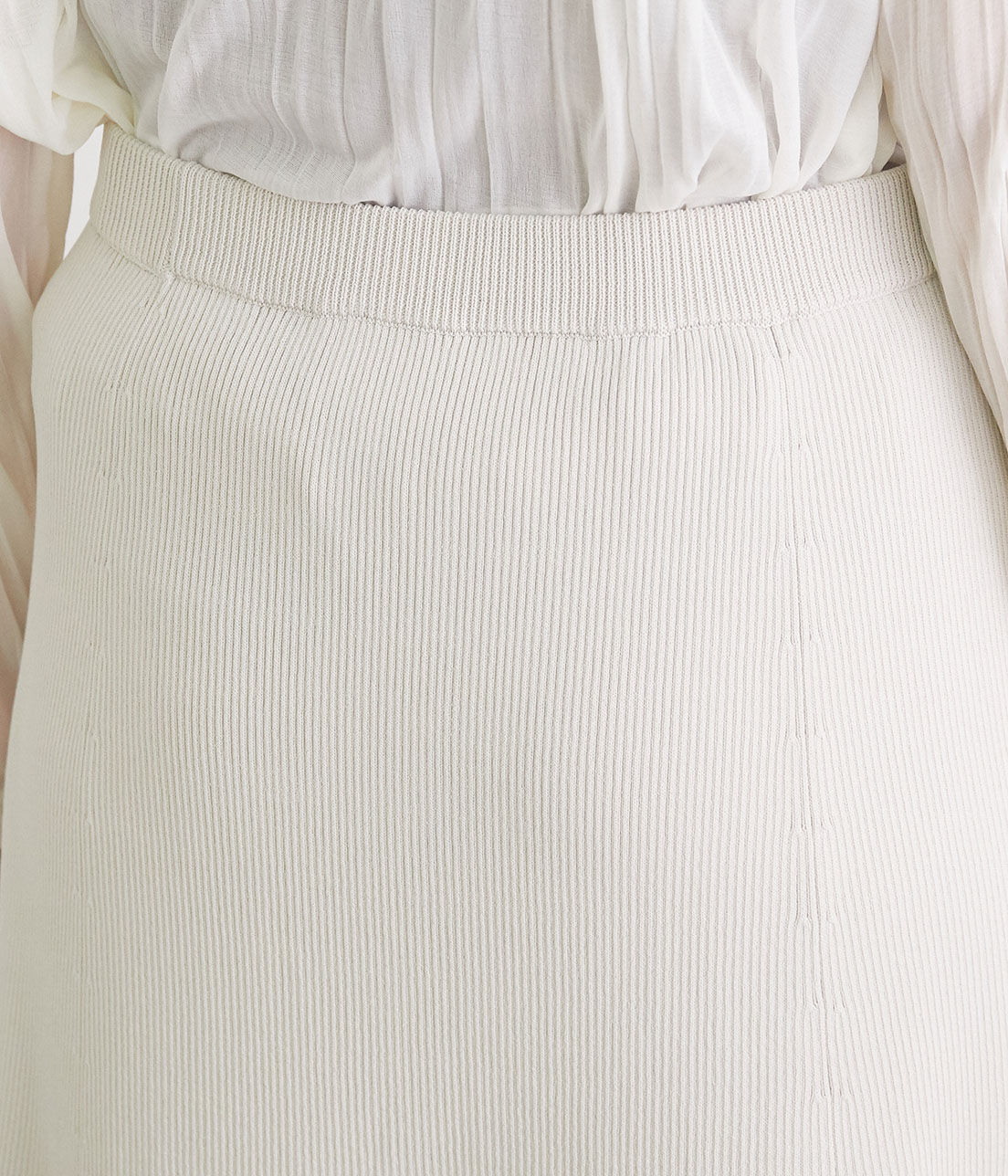 Rope&rsquo;Picnic「【UVカット・洗濯機OK】リブフレアニットスカート」|スカート|
