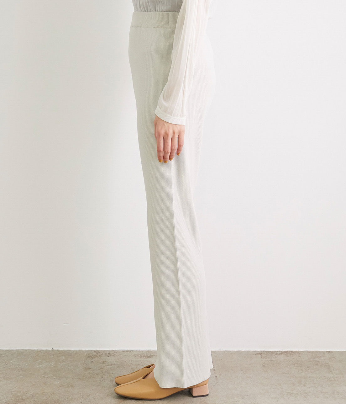 Rope&rsquo;Picnic「【UVカット】【セットアップ対応】リブスリットニットパンツ」|その他|