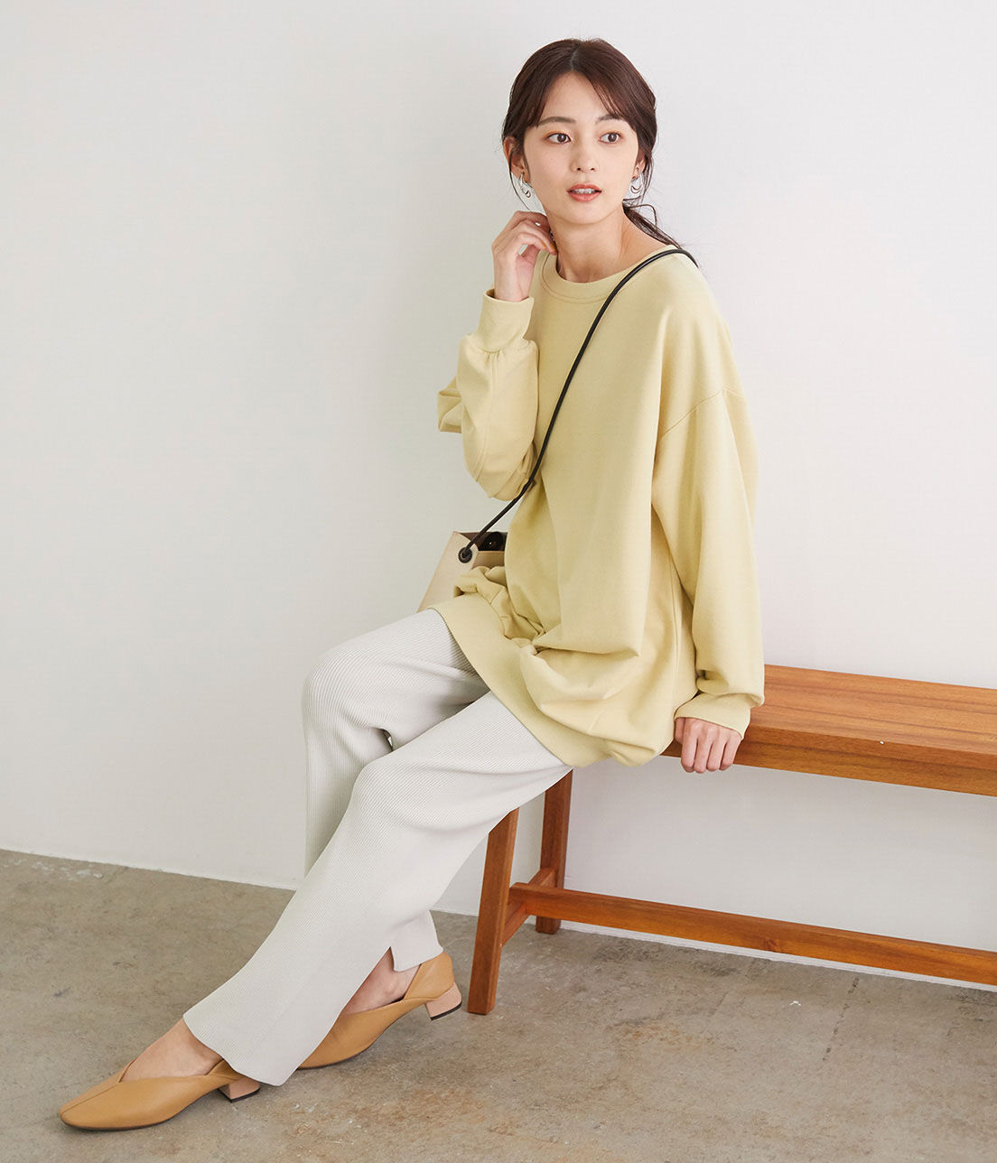 Rope&rsquo;Picnic「【UVカット】【セットアップ対応】リブスリットニットパンツ」|その他|