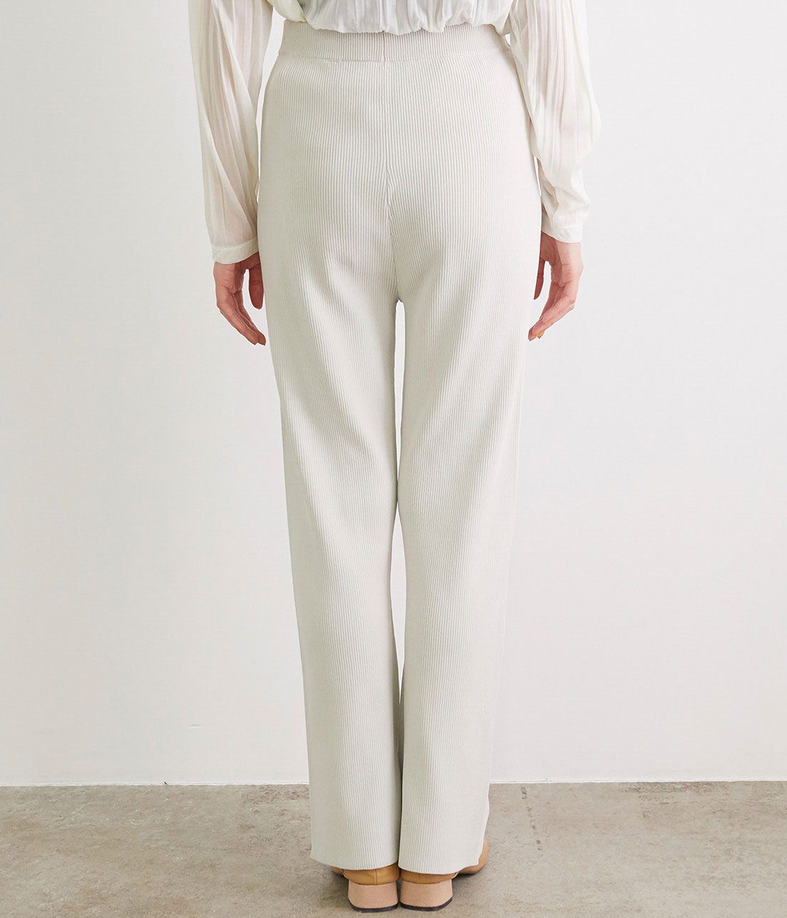 Rope&rsquo;Picnic「【UVカット】【セットアップ対応】リブスリットニットパンツ」|その他|