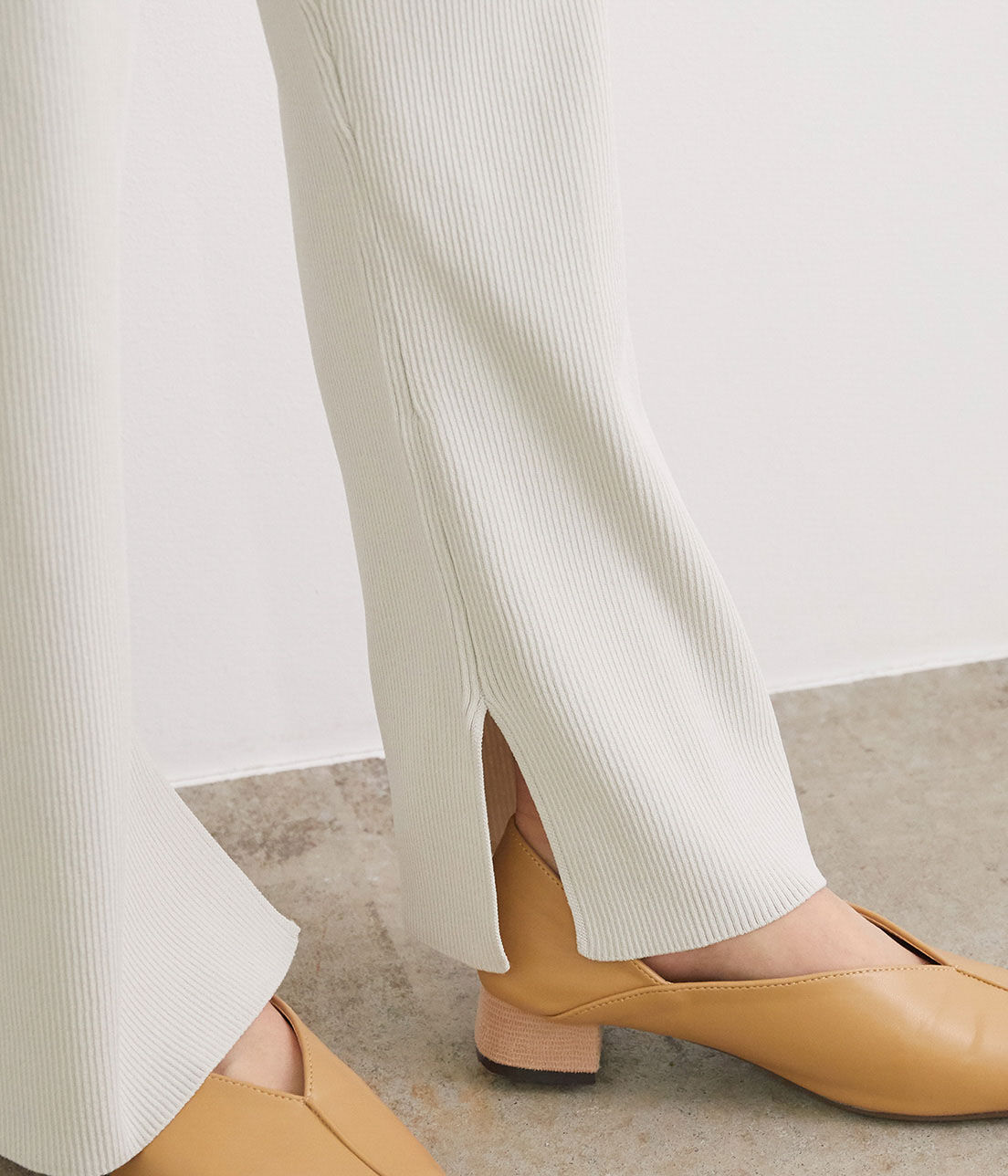 Rope&rsquo;Picnic「【UVカット】【セットアップ対応】リブスリットニットパンツ」|その他|