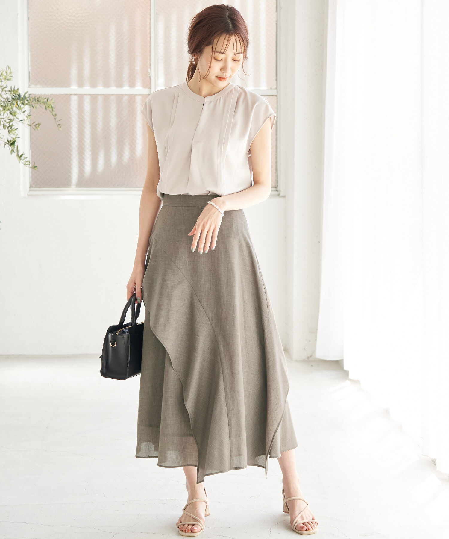 Rope&rsquo;Picnic「ランダムヘムフリルスカート」|スカート|