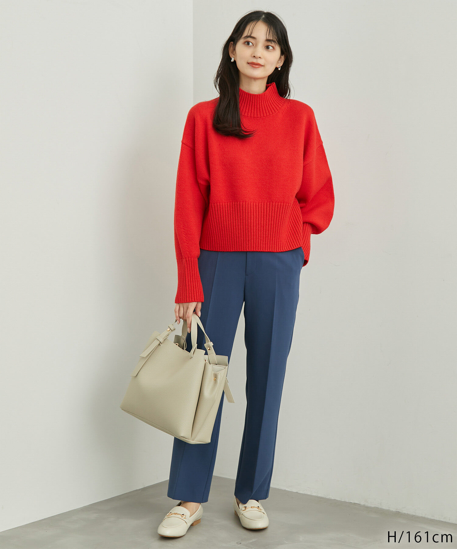 Rope&rsquo;Picnic「【CM着用商品】スタイルアップが叶うクロップドカラフルニット」|ニット・セーター|