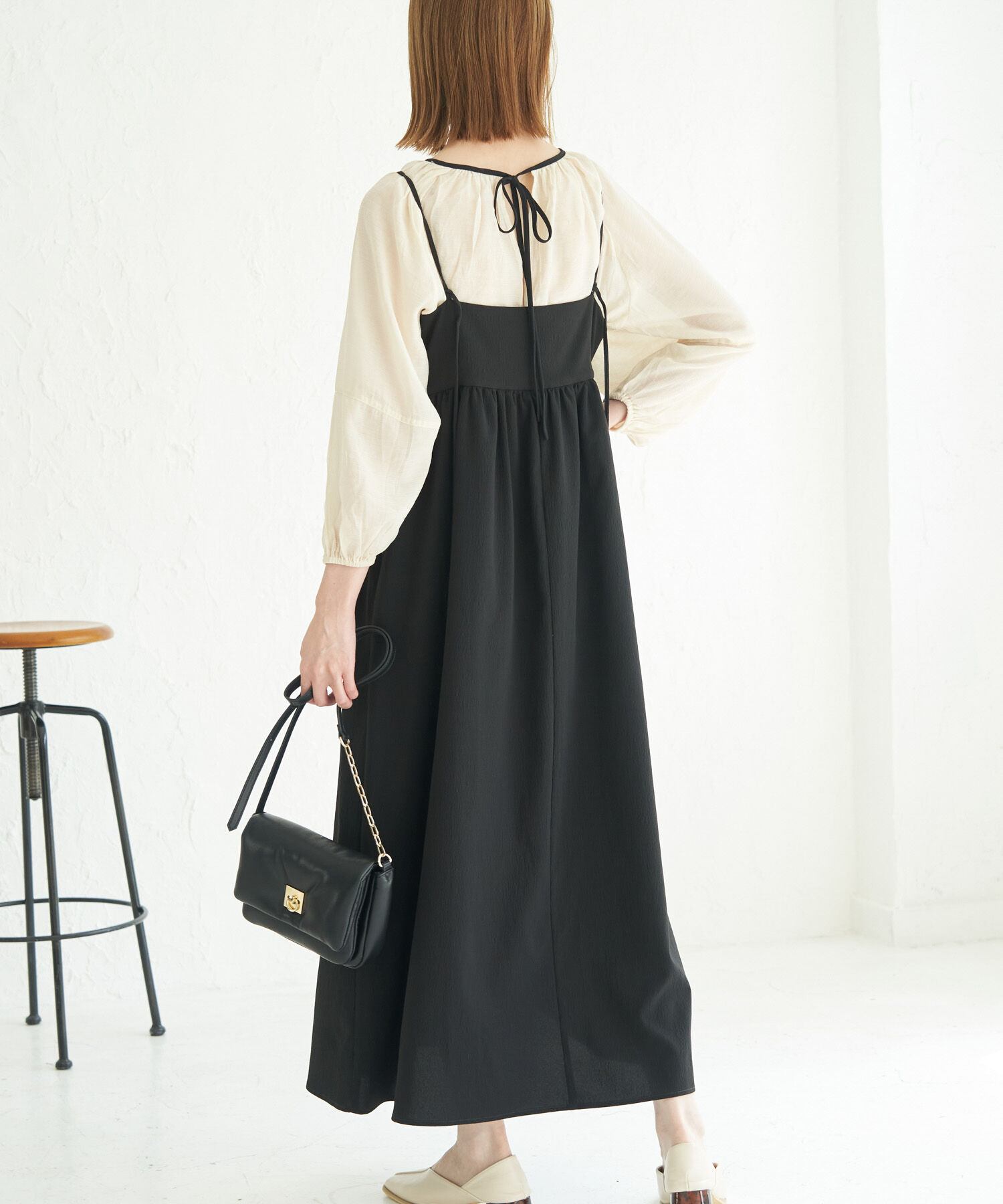 Rope&rsquo;Picnic「キャミワンピース」|ワンピース|ブラック(01)