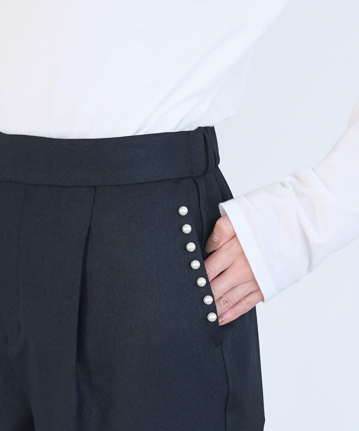 Rope&rsquo;Picnic「パールディティールパンツ/セットアップ対応」|その他|