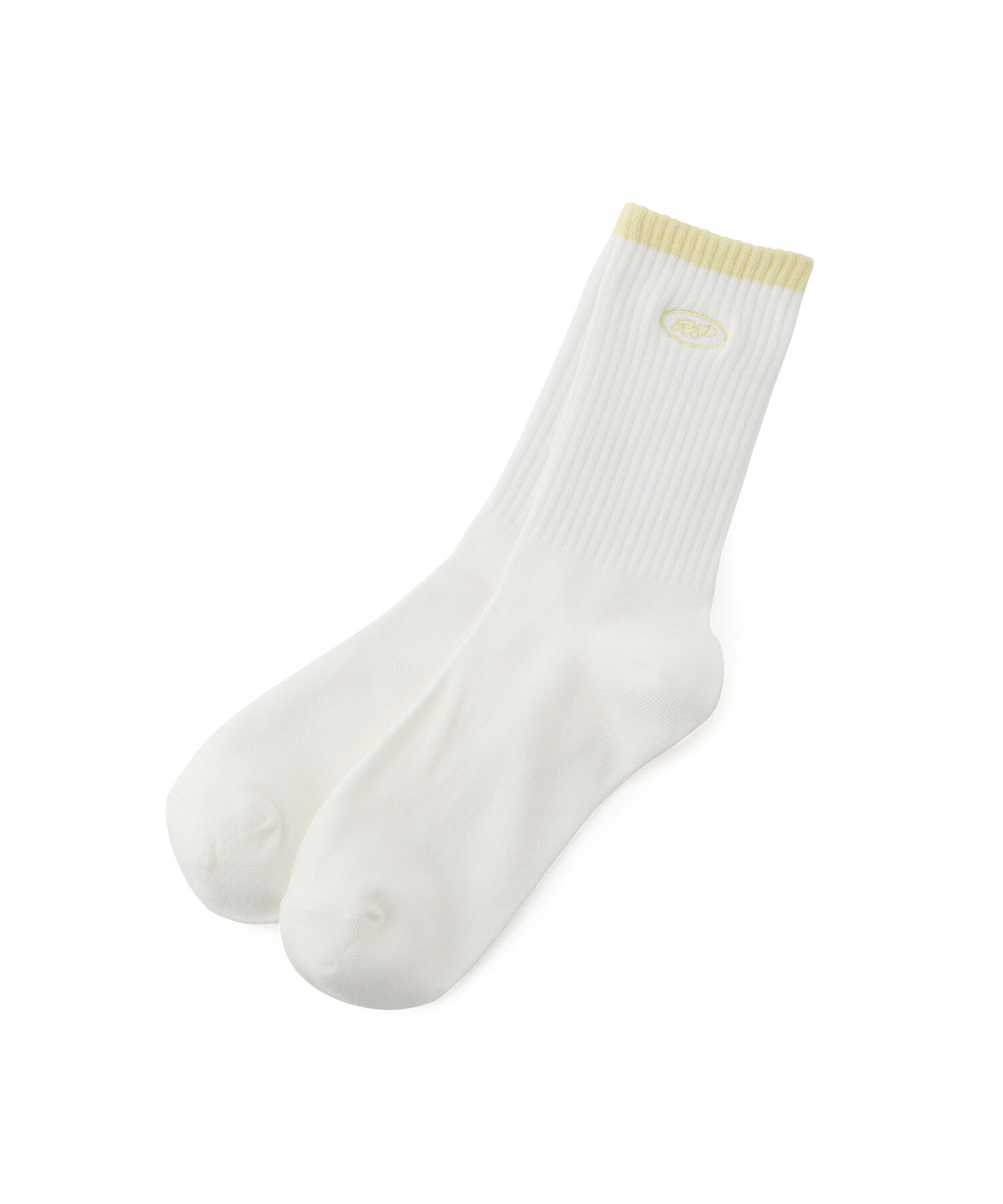 ROPE PICNIC PASSAGE「オーバルロゴリブソックス」|ソックス|イエロー系(81)