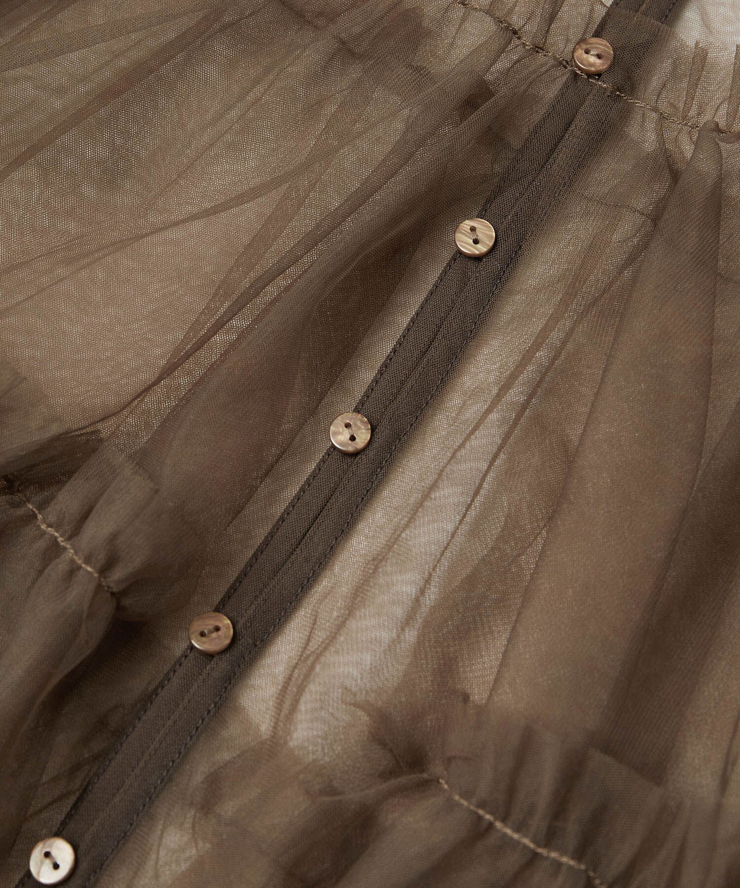 Rope&rsquo;Picnic「チュールフリルシアーカーディガン」|カーディガン|