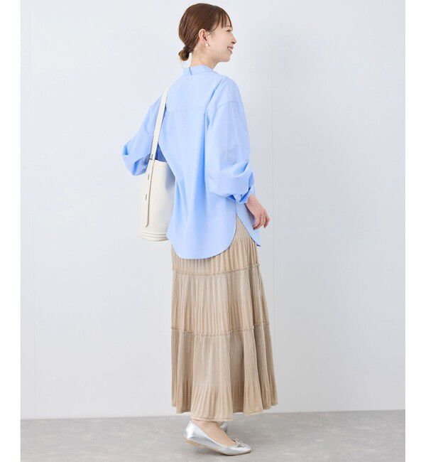 Rope&rsquo;Picnic「【花粉ガード・防シワ】ボリューム袖ボウタイブラウス」|シャツ・ブラウス|