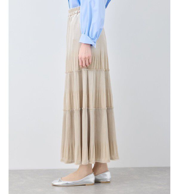 Rope&rsquo;Picnic「【emur/エミュール】ベロアプリーツスカート」|スカート|