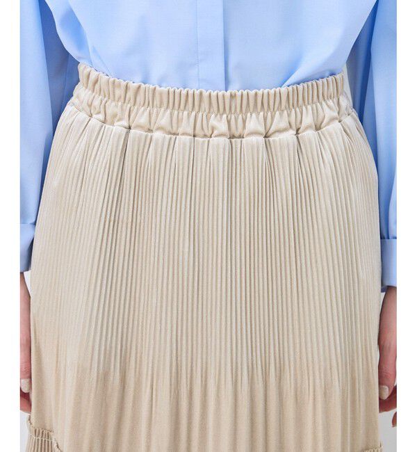 Rope&rsquo;Picnic「【emur/エミュール】ベロアプリーツスカート」|スカート|