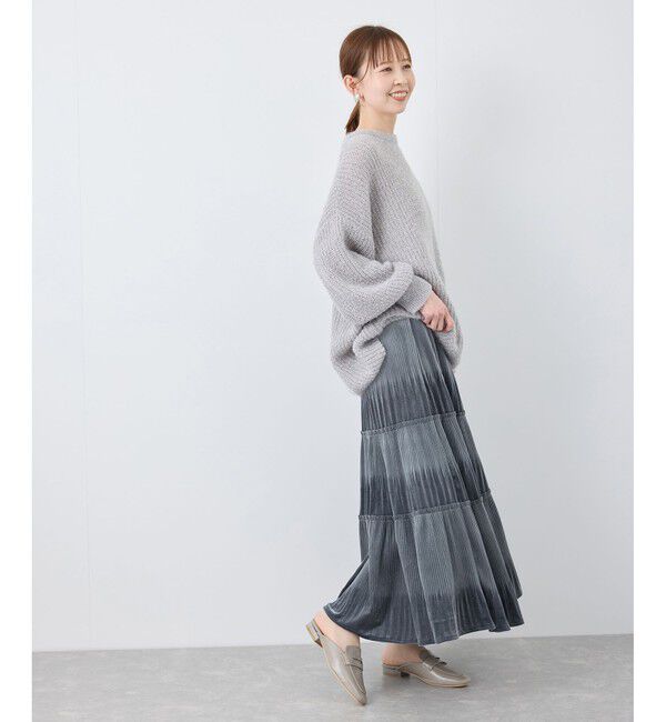 Rope&rsquo;Picnic「【emur/エミュール】ベロアプリーツスカート」|スカート|