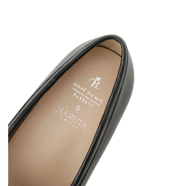 ROPE PICNIC PASSAGE「ROPE' PICNIC PASSAGE byHARUTA/リンクルエナメルビット付フラットローファー」|パンプス|