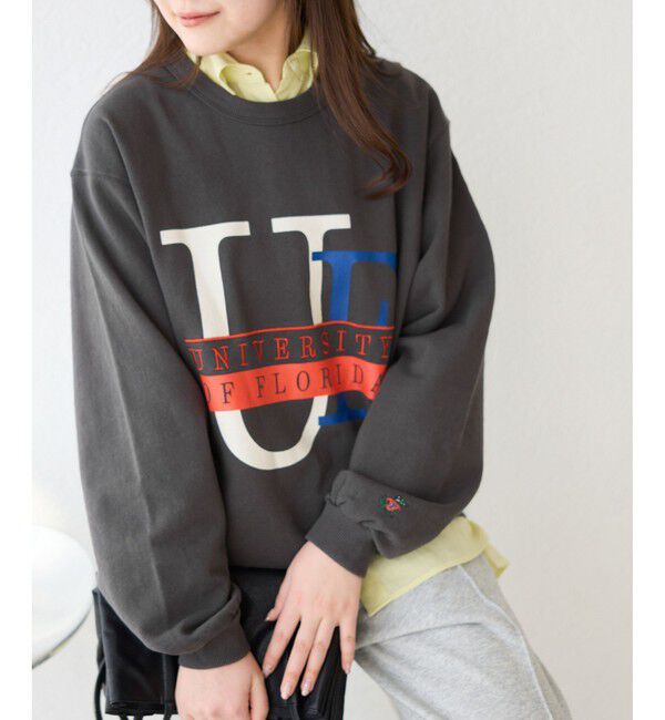 Rope&rsquo;Picnic「【DISCUS ATHLETIC/ディスカスアスレチック】カレッジスウェット」|スウェット・ジャージ|チャコール