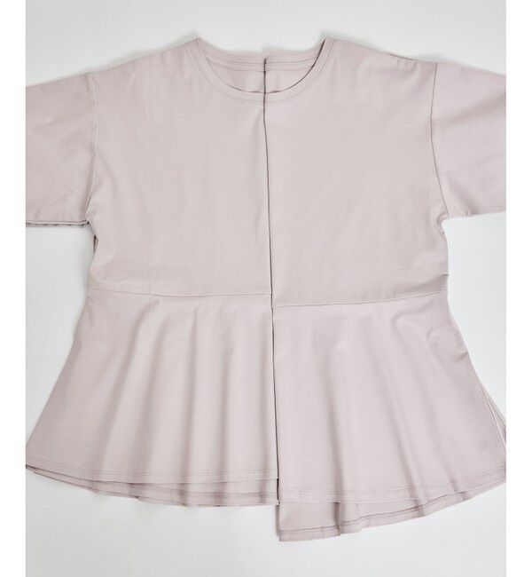 Rope&rsquo;Picnic「【UVカット・接触冷感】Cutee 着丈が選べる70シルケットペプラムカットトップス」|Tシャツ・カットソー|