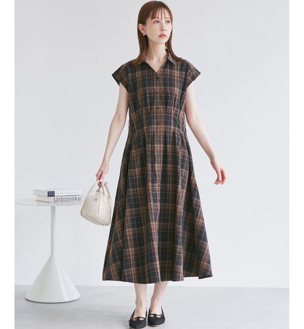 Rope&rsquo;Picnic「ウエストタックチェックアソートワンピース」|ワンピース|