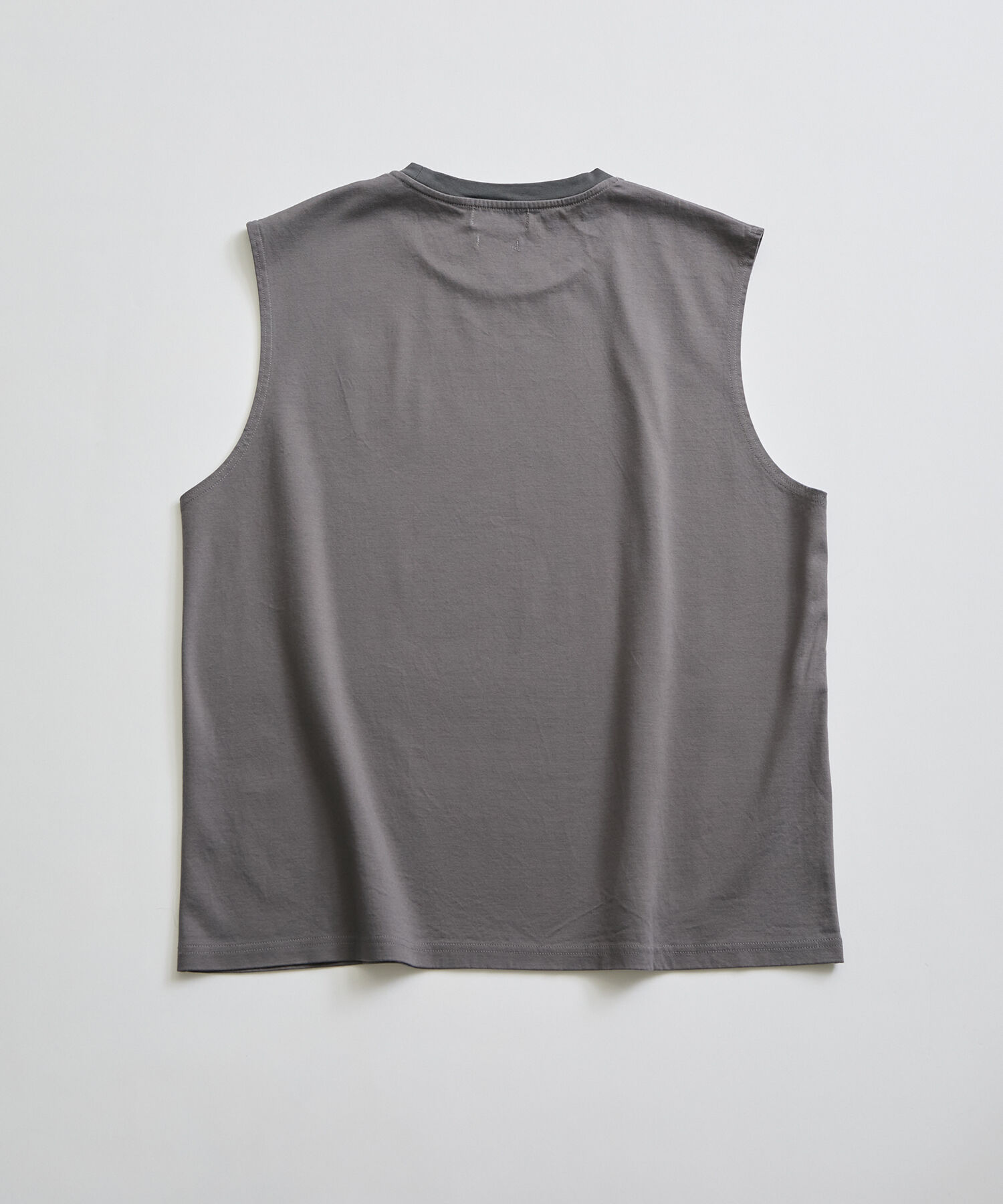 ADAM ET ROPE'「【Albini/アルビニ】オーガニック ポンチ オーバーサイズ ノースリーブ Tシャツ」|Tシャツ・カットソー|