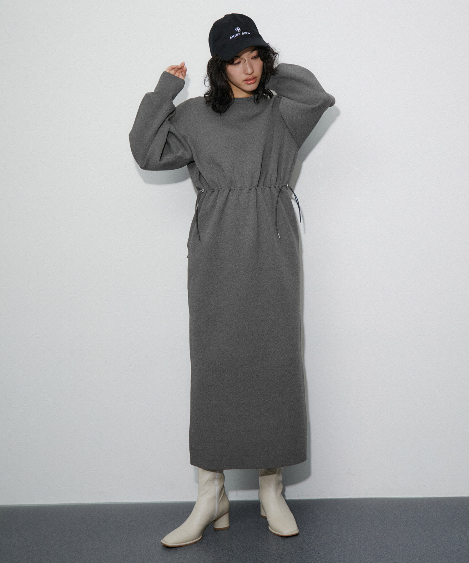 ADAM ET ROPE'「フォルムニットワンピース」|ワンピース|