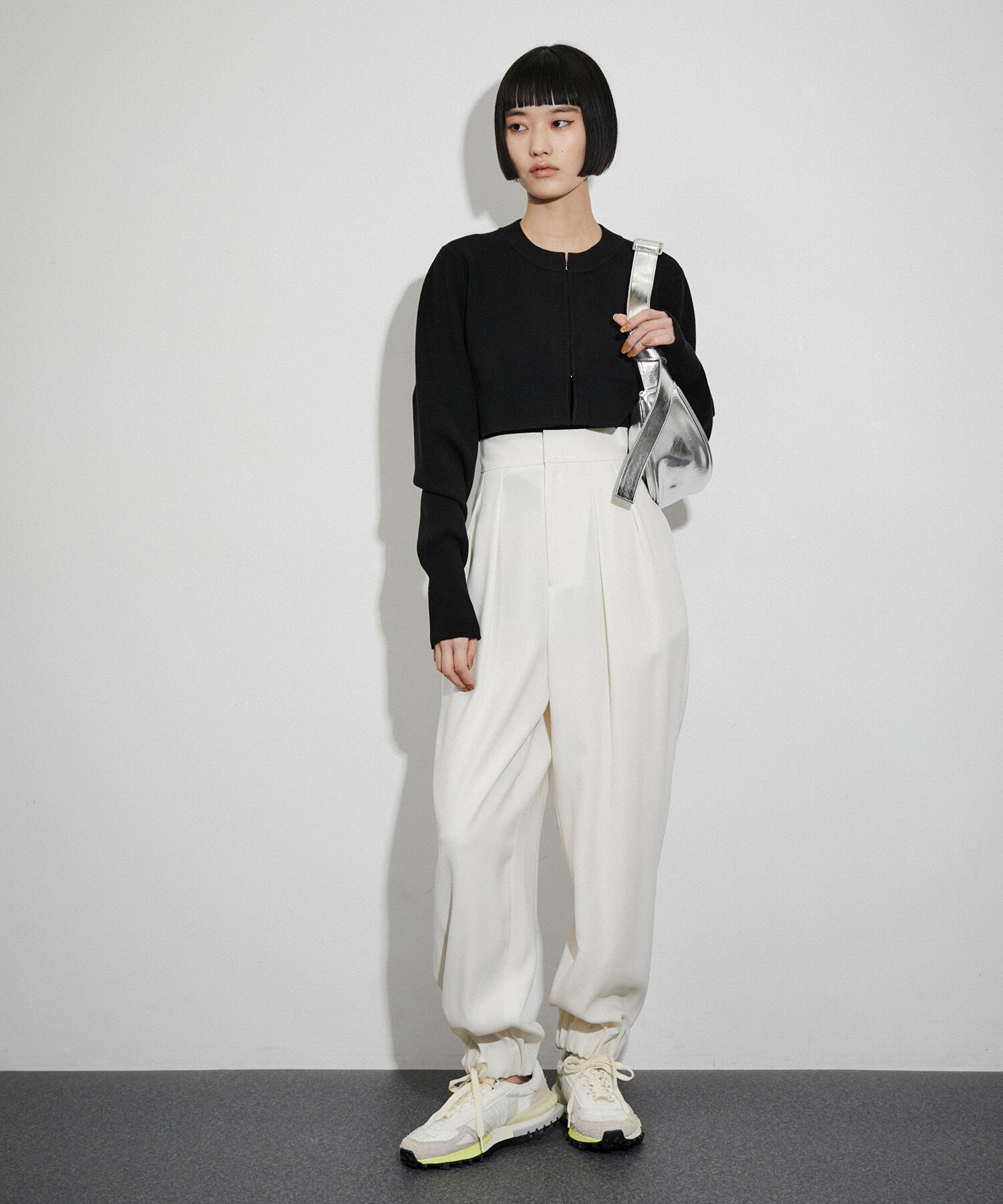 ADAM ET ROPE'「〈SETアイテム〉キャミソールセットクロップドカーディガン」|カーディガン|