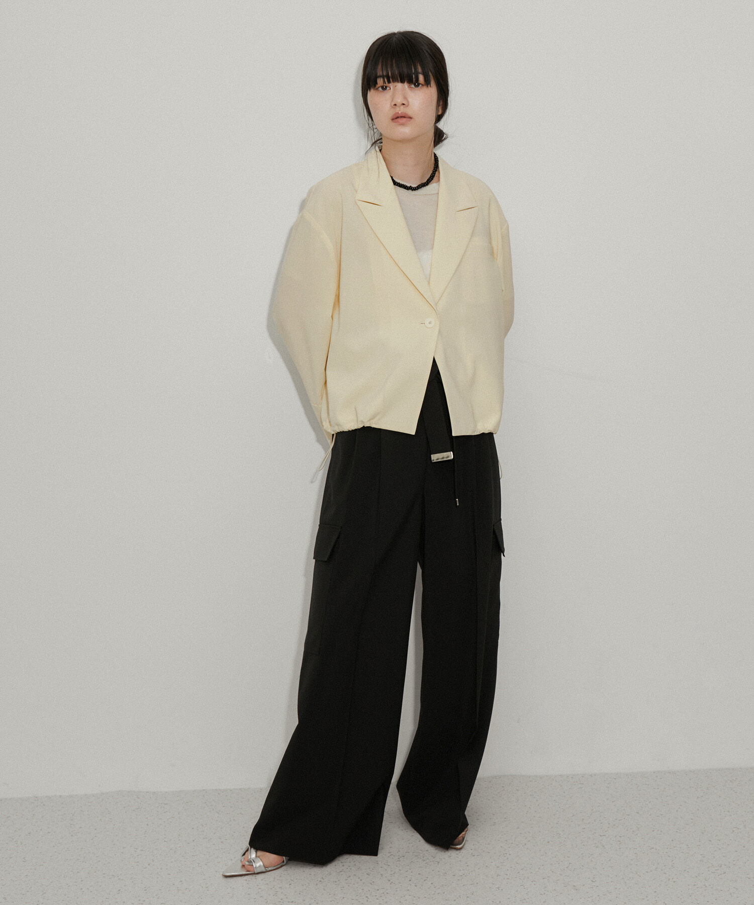 ADAM ET ROPE'「【サステナブル】ドライボイルシャケット」|テーラードジャケット|