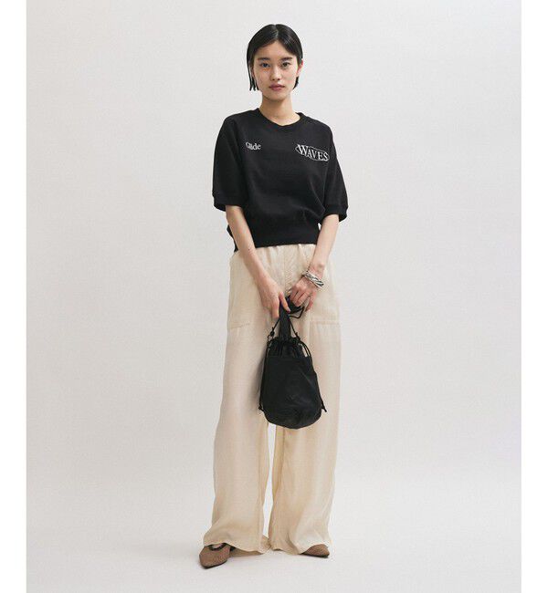 ADAM ET ROPE'「【サステナブル】ハーフスリーブスウェット」|スウェット・ジャージ|