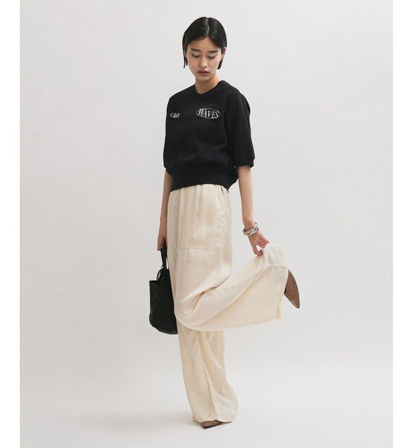 ADAM ET ROPE'「【サステナブル】ハーフスリーブスウェット」|スウェット・ジャージ|