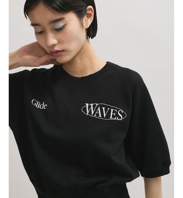 ADAM ET ROPE'「【サステナブル】ハーフスリーブスウェット」|スウェット・ジャージ|