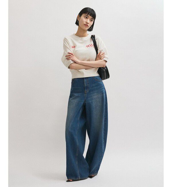 ADAM ET ROPE'「【サステナブル】ハーフスリーブスウェット」|スウェット・ジャージ|