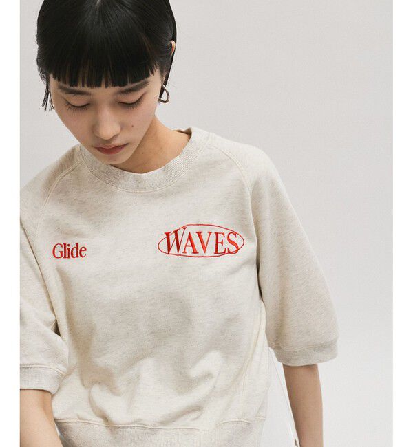 ADAM ET ROPE'「【サステナブル】ハーフスリーブスウェット」|スウェット・ジャージ|