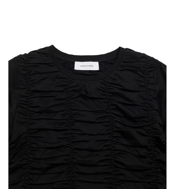 ADAM ET ROPE'「【サステナブル】シャーリングTEE」|Tシャツ・カットソー|