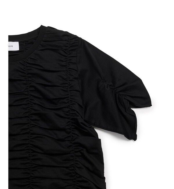 ADAM ET ROPE'「【サステナブル】シャーリングTEE」|Tシャツ・カットソー|