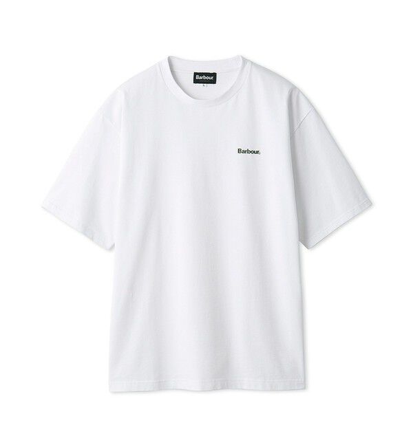 ADAM ET ROPE'「【Barbour/バブアー】OS small Barbour logo T-Shirts」|Tシャツ・カットソー|