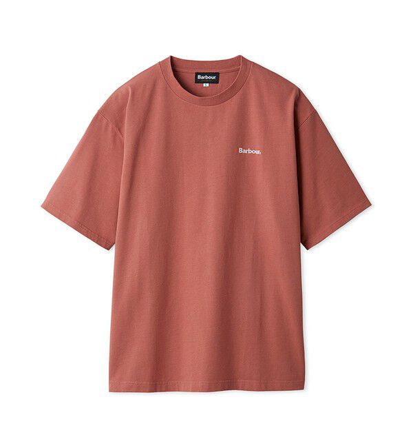 ADAM ET ROPE'「【Barbour/バブアー】OS small Barbour logo T-Shirts」|Tシャツ・カットソー|
