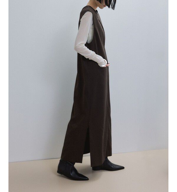 ADAM ET ROPE'「【WEB限定】2WAY MIXツイードジャンパースカート」|ワンピース|