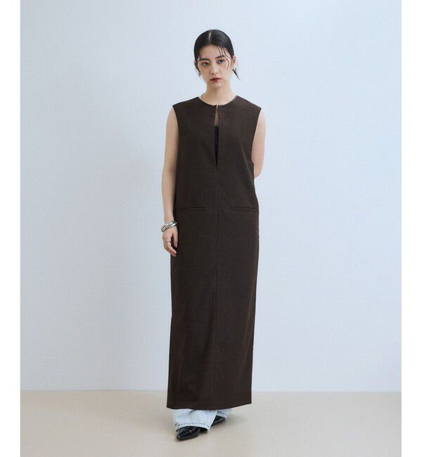 ADAM ET ROPE'「【WEB限定】2WAY MIXツイードジャンパースカート」|ワンピース|