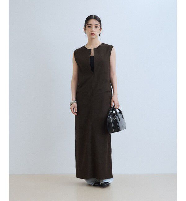 ADAM ET ROPE'「【WEB限定】2WAY MIXツイードジャンパースカート」|ワンピース|