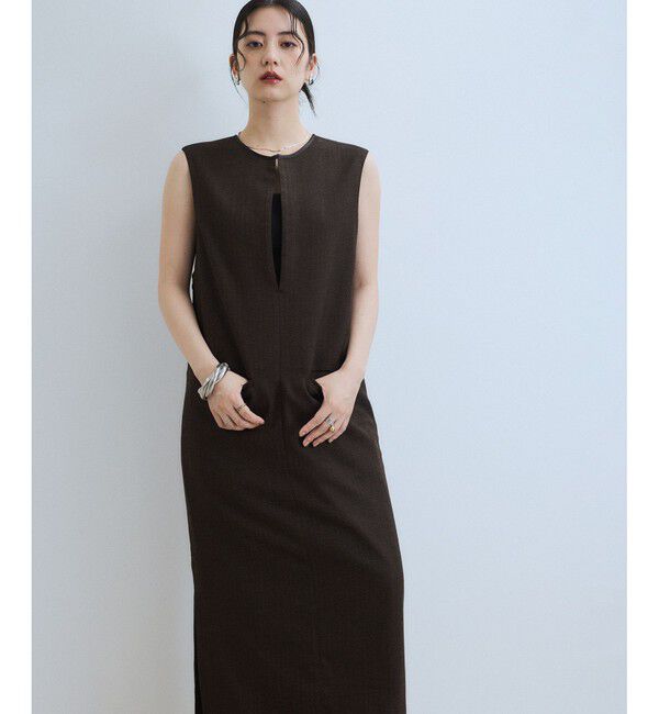 ADAM ET ROPE'「【WEB限定】2WAY MIXツイードジャンパースカート」|ワンピース|