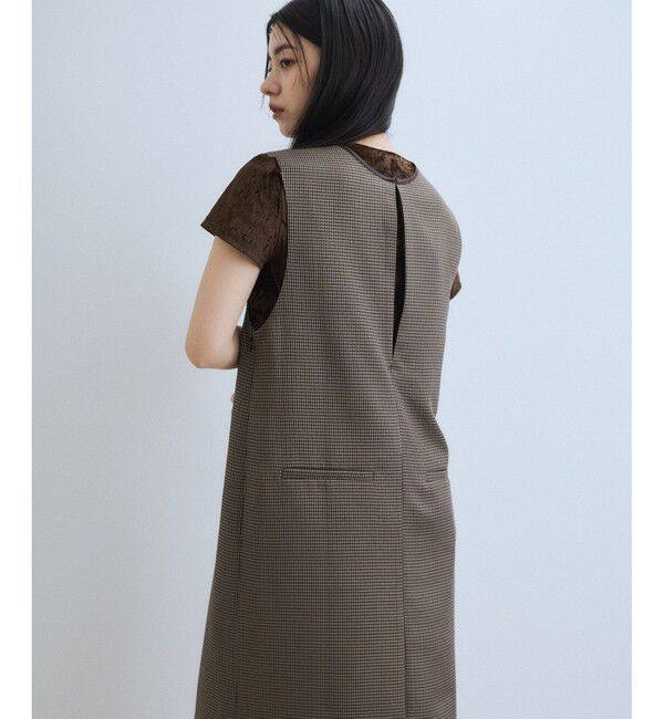ADAM ET ROPE'「【WEB限定】2WAY MIXツイードジャンパースカート」|ワンピース|
