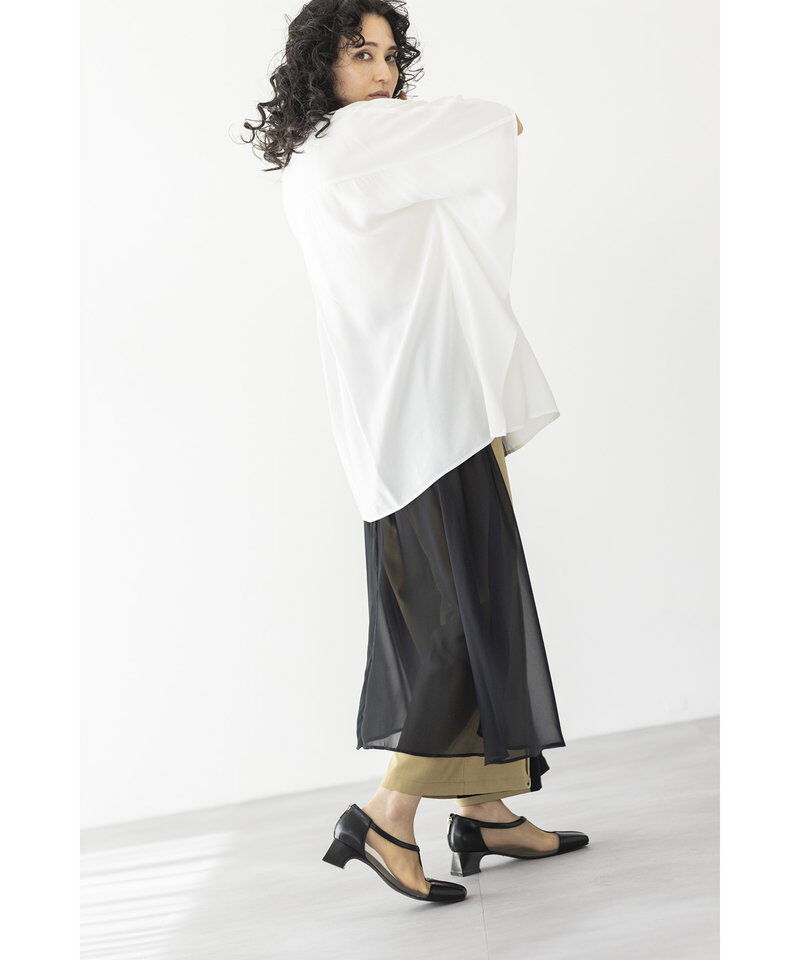  「シフォンレイヤード切替パンツ」|その他|