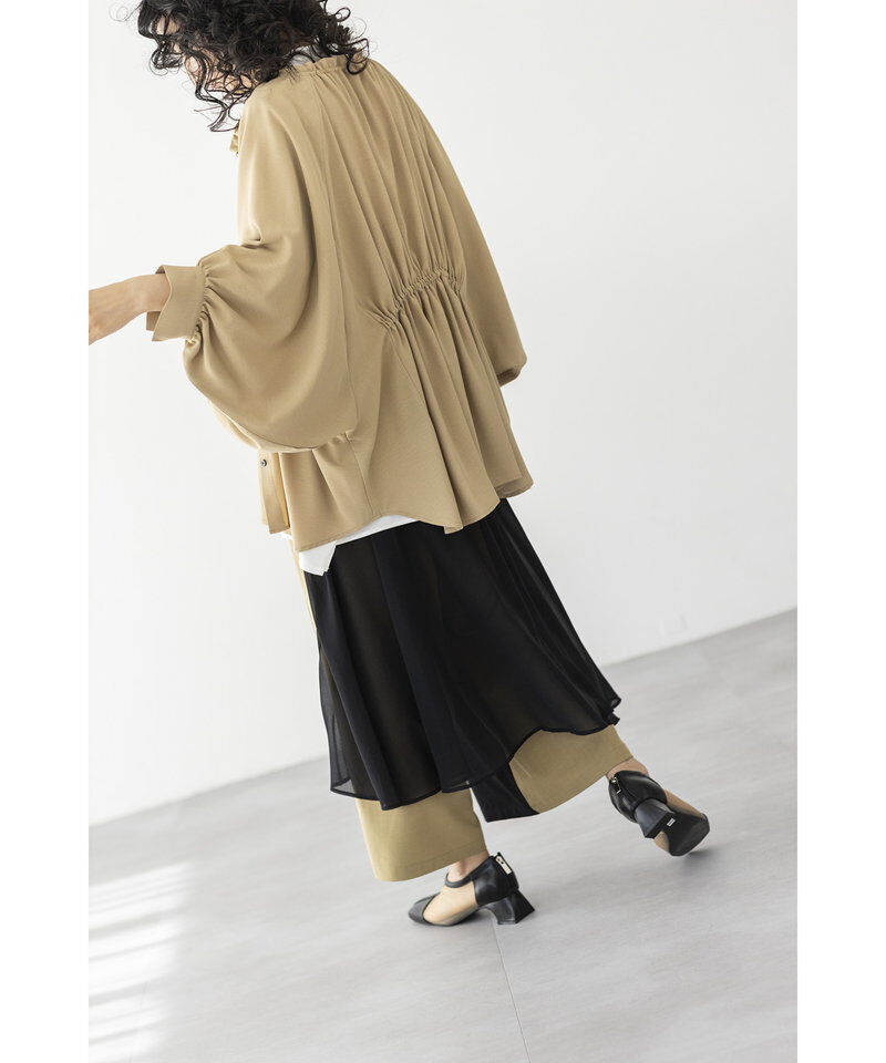  「シフォンレイヤード切替パンツ」|その他|