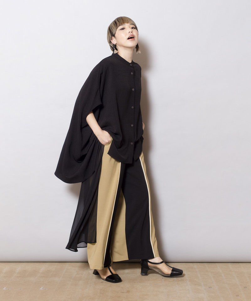  「シフォンレイヤード切替パンツ」|その他|