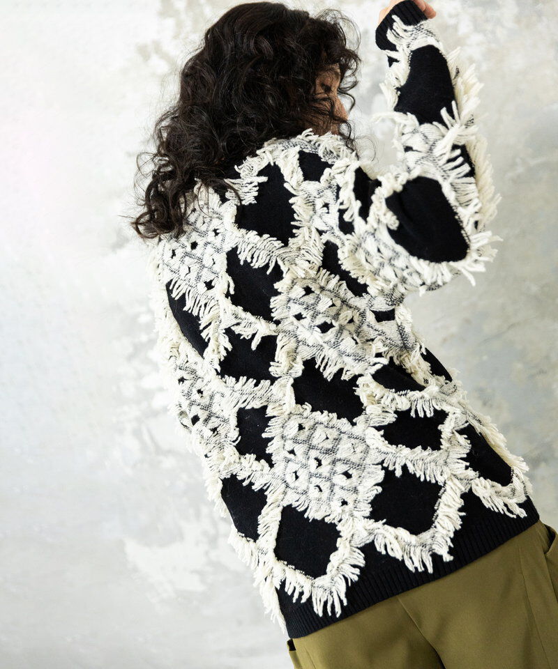  「ジャガードニットプルオーバー」|ニット・セーター|