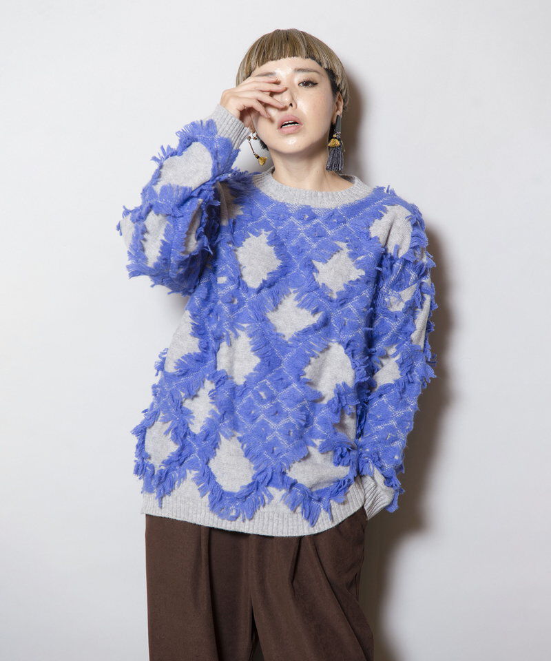  「ジャガードニットプルオーバー」|ニット・セーター|