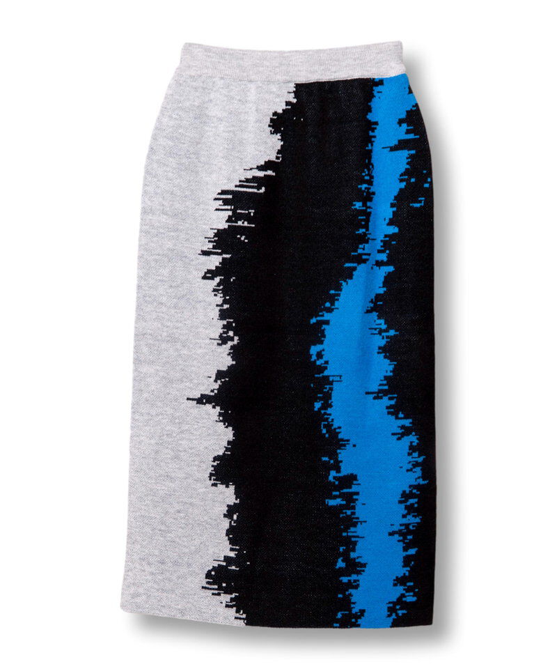  「ジャガードニットスカート」|タイト|