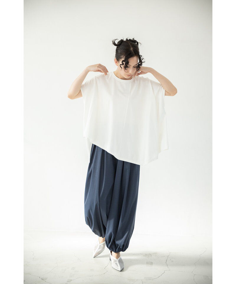 「アシンメトリーフレアーTシャツ」|Tシャツ・カットソー|