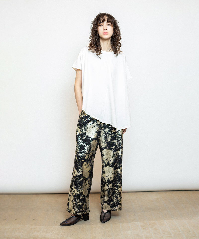  「アシンメトリーフレアーTシャツ」|Tシャツ・カットソー|